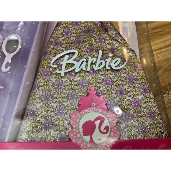 Barbie Doll in Purple/Gold Ball Gown+Accessories~Bendable Legs~New Open Box~2007 - Picture 7 of 10